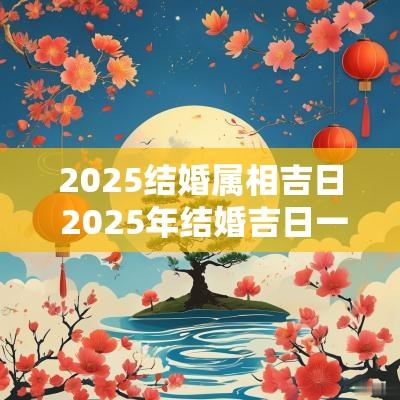 2025结婚属相吉日 2025年结婚吉日一览表农历