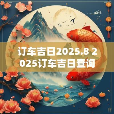 订车吉日2025.8 2025订车吉日查询