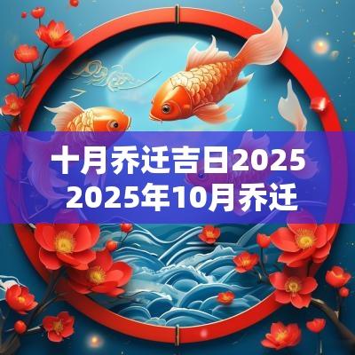 十月乔迁吉日2025 2025年10月乔迁吉日