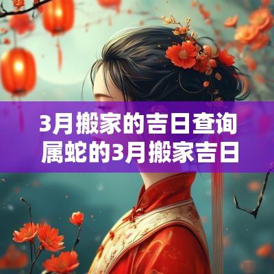 3月搬家的吉日查询 属蛇的3月搬家吉日