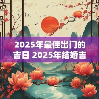 2025年最佳出门的吉日 2025年结婚吉日一览表