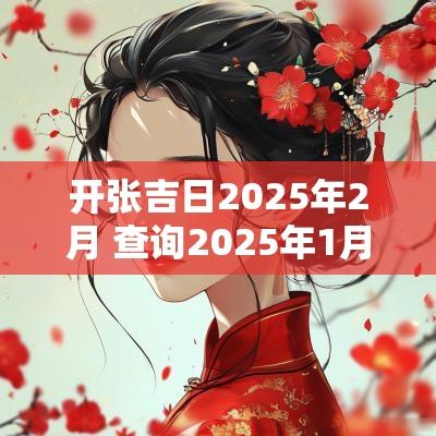 开张吉日2025年2月 查询2025年1月开张吉日吉时