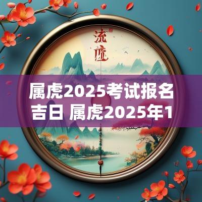 属虎2025考试报名吉日 属虎2025年1月份黄道吉日