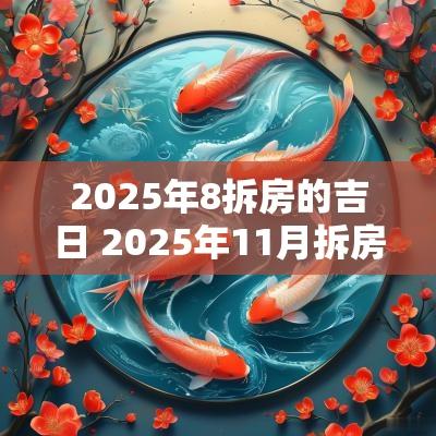 2025年8拆房的吉日 2025年11月拆房吉日