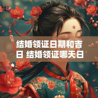 结婚领证日期和吉日 结婚领证哪天日子好