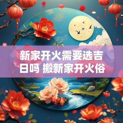新家开火需要选吉日吗 搬新家开火俗称什么吉日