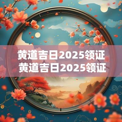 黄道吉日2025领证 黄道吉日2025领证吉日