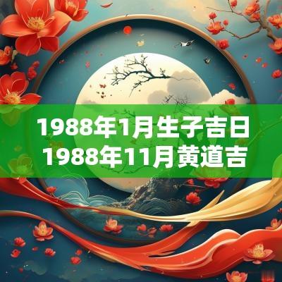 1988年1月生子吉日 1988年11月黄道吉日