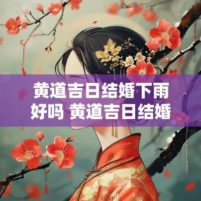 黄道吉日结婚下雨好吗 黄道吉日结婚可信吗