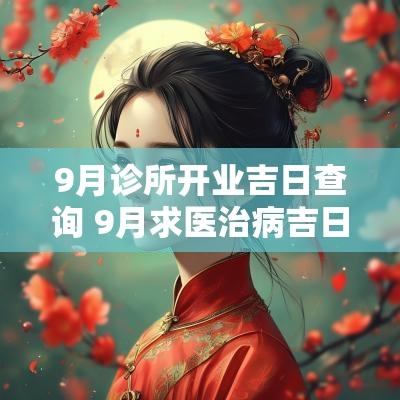 9月诊所开业吉日查询 9月求医治病吉日查询