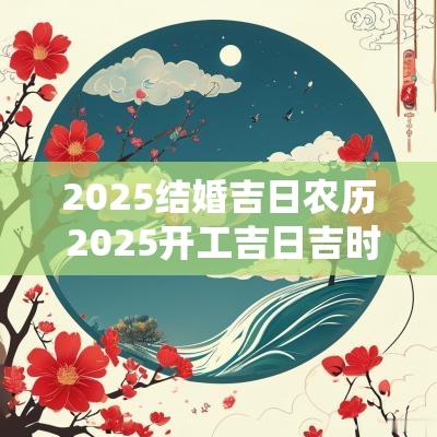 2025结婚吉日农历 2025开工吉日吉时