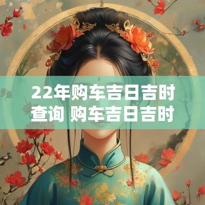 22年购车吉日吉时查询 购车吉日吉时查询2025
