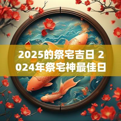 2025的祭宅吉日 2025年祭宅神最佳日子