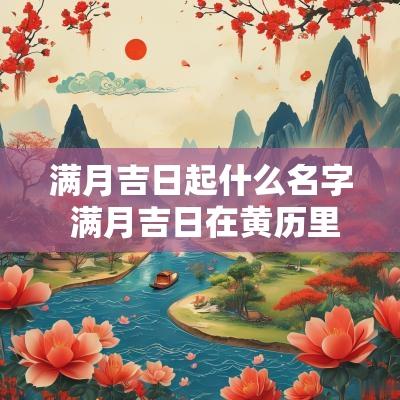 满月吉日起什么名字 满月吉日在黄历里怎么代表