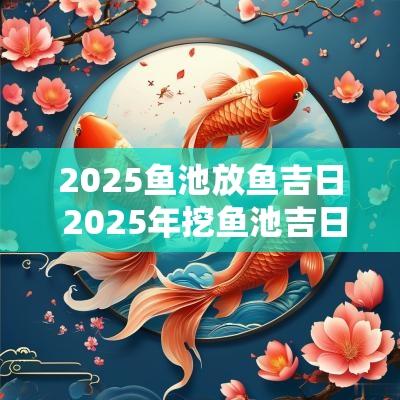 2025鱼池放鱼吉日 2025年挖鱼池吉日