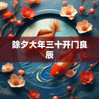 除夕大年三十开门良辰