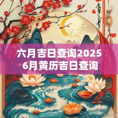 六月吉日查询2025 6月黄历吉日查询