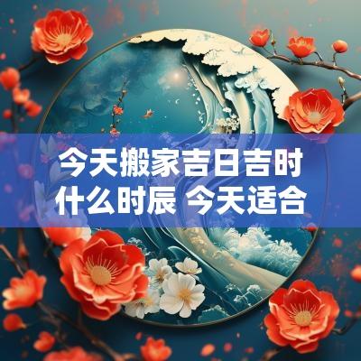 今天搬家吉日吉时什么时辰 今天适合搬家的时辰