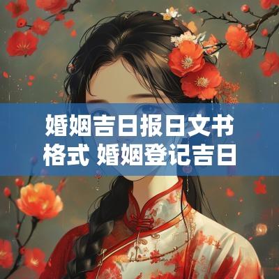 婚姻吉日报日文书格式 婚姻登记吉日