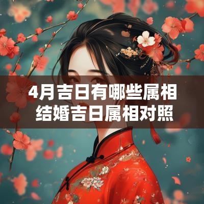 4月吉日有哪些属相 结婚吉日属相对照表
