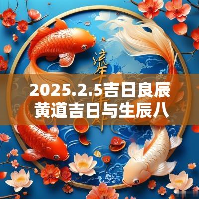 2025.2.5吉日良辰 黄道吉日与生辰八字2025
