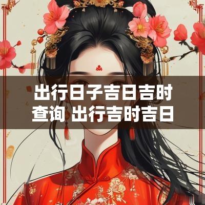 出行日子吉日吉时查询 出行吉时吉日查询官网