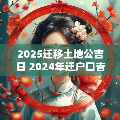 2025迁移土地公吉日 2025年迁户口吉日