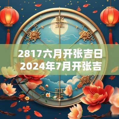 2817六月开张吉日 2025年7月开张吉日一览表