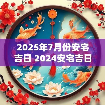 2025年7月份安宅吉日 2025安宅吉日一览表