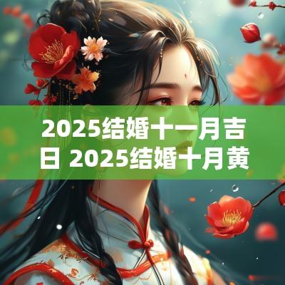 2025结婚十一月吉日 2025结婚十月黄道吉日