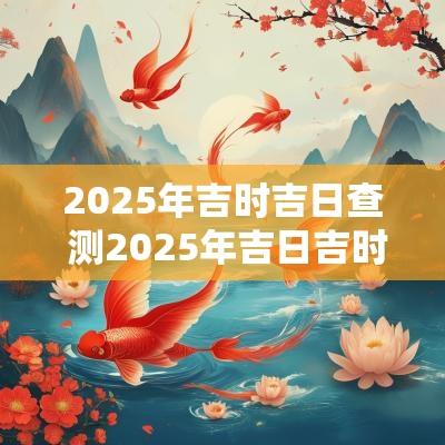 2025年吉时吉日查 测2025年吉日吉时
