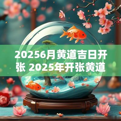 20256月黄道吉日开张 2025年开张黄道吉日