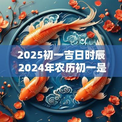 2025初一吉日时辰 2025年农历初一是吉日吗