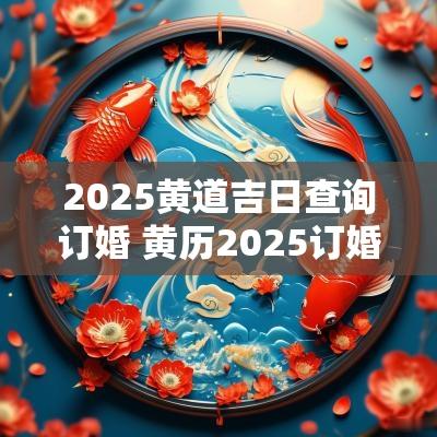 2025黄道吉日查询订婚 黄历2025订婚吉日查询