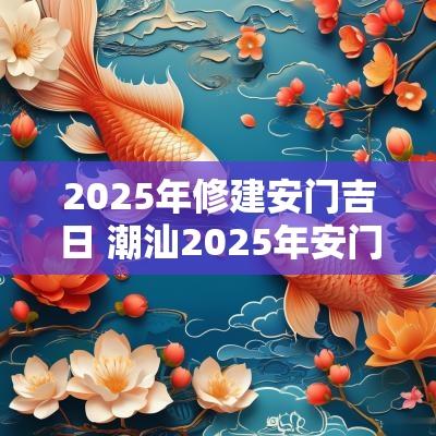 2025年修建安门吉日 潮汕2025年安门吉日