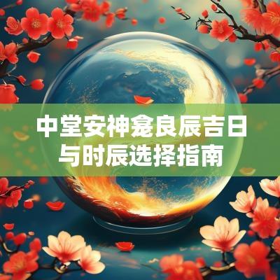 中堂安神龛良辰吉日与时辰选择指南