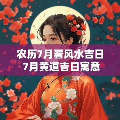 农历7月看风水吉日 7月黄道吉日寓意