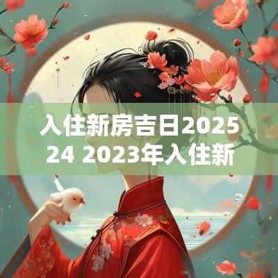 入住新房吉日202524 2025年入住新房吉日查询