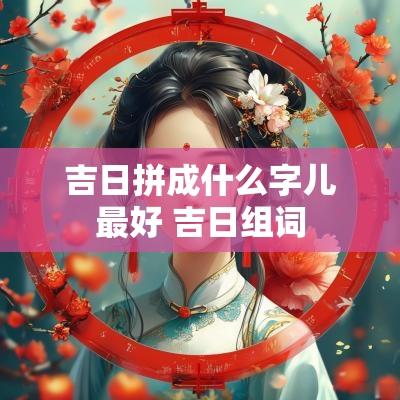 吉日拼成什么字儿最好 吉日组词