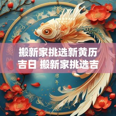 搬新家挑选新黄历吉日 搬新家挑选吉日的老黄历表