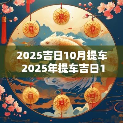2025吉日10月提车 2025年提车吉日1月1号
