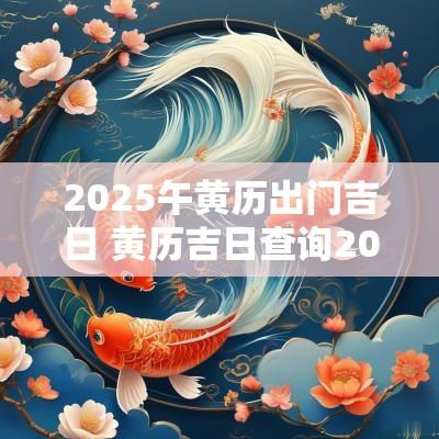 2025午黄历出门吉日 黄历吉日查询2025佛山