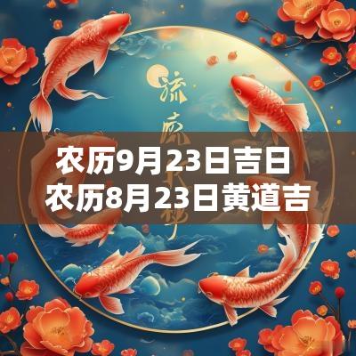 农历9月23日吉日 农历8月23日黄道吉日