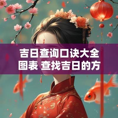 吉日查询口诀大全图表 查找吉日的方法及口诀
