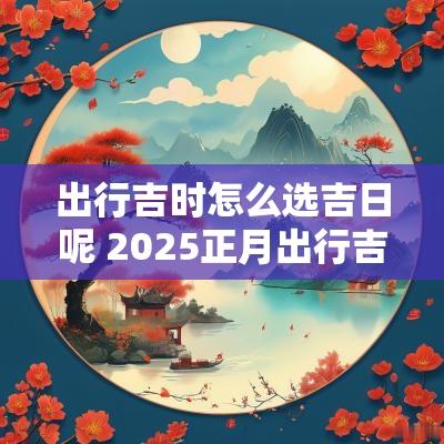 出行吉时怎么选吉日呢 2025正月出行吉时吉日