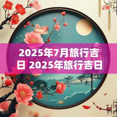 2025年7月旅行吉日 2025年旅行吉日查询