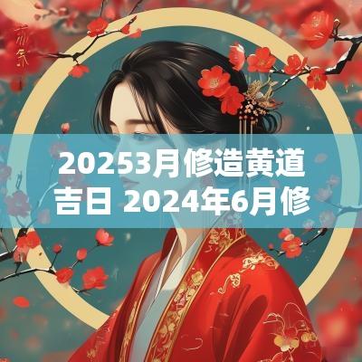 20253月修造黄道吉日 2025年6月修造的黄道吉日
