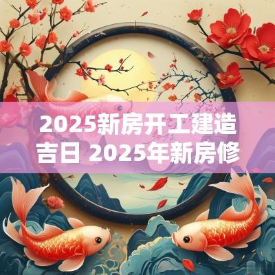 2025新房开工建造吉日 2025年新房修建吉日