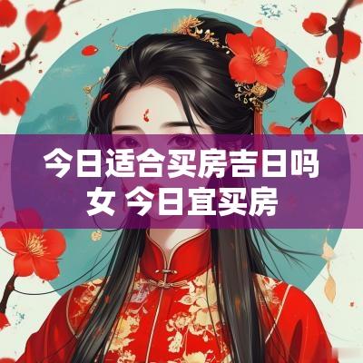 今日适合买房吉日吗女 今日宜买房