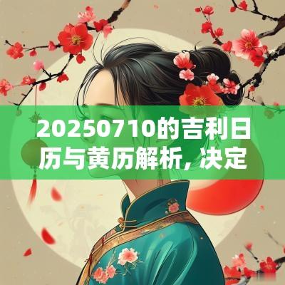 20250710的吉利日历与黄历解析, 决定您2025年运势的关键